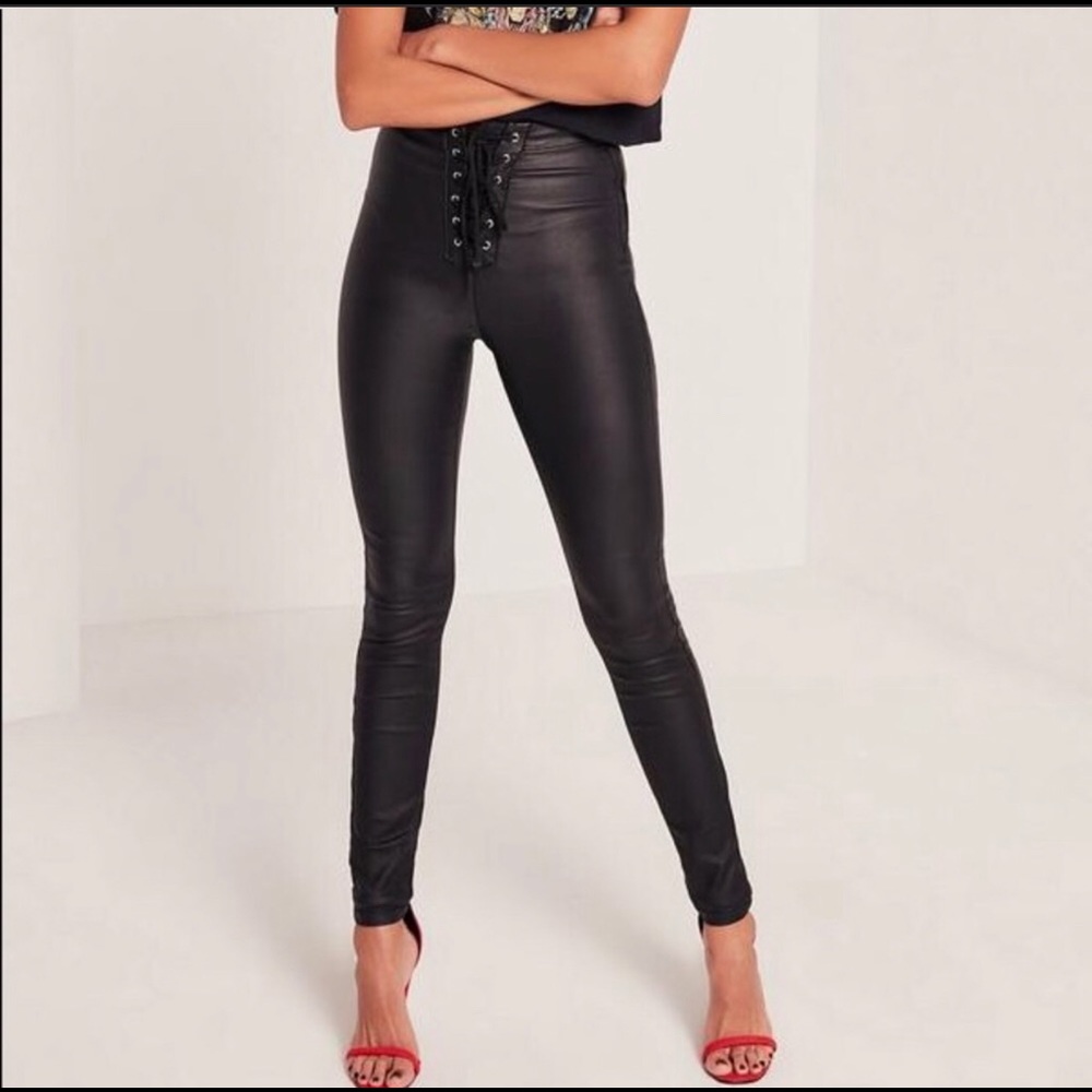Brand new Missguided leather leggings